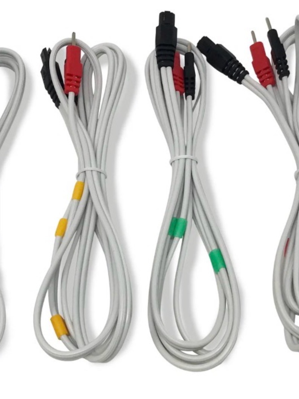 Discount TENS Brand - Lead Wires Compatible with Compex, 2mm Pin, 4 Pack